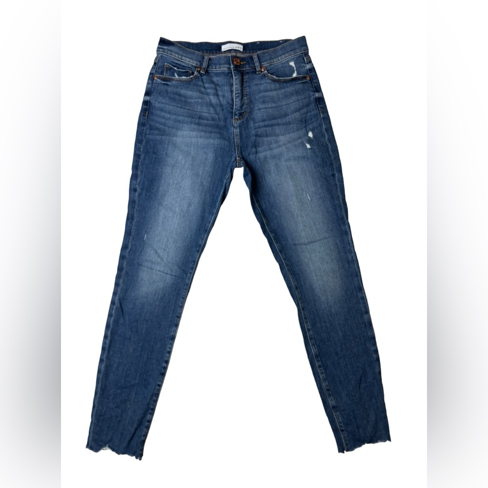 Loft High Waist Skinny Ankle Jeans